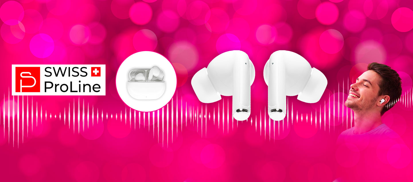 Écouteurs sans fil Bluetooth Swiss ProLine